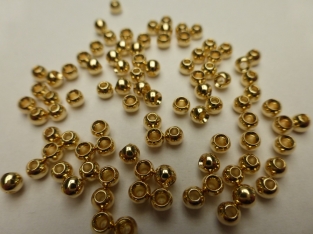 Brass Bead Gold  2,0 mm